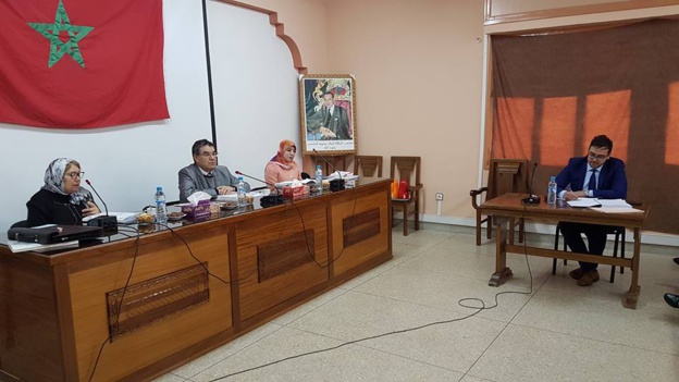 مناقشة رسالة في موضوع ظاهرة عدم تحيين الرسوم العقارية وفق مستجدات القانون 14/07  تحت إشراف الدكتور ادريس الفاخوري  تقدم بها الباحث محمد العلالي 