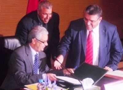 التوقيع على قرار مشترك بشأن تدبير صندوق التكافل العائلي التوقيع على قرار مشترك بشأن تدبير صندوق التكافل العائلي