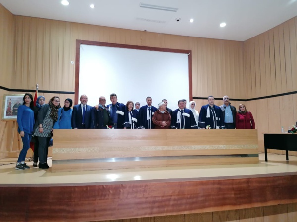 مناقشة أطروحة لنيل الدكتوراه حول موضوع "شرعية التأديب داخل المؤسسات السجنية بين المواثيق الدولية وخصوصية المادة " من إنجاز الباحث يونس الصالحي تحت إشراف الدكتوراه لطيفة المهداتي
