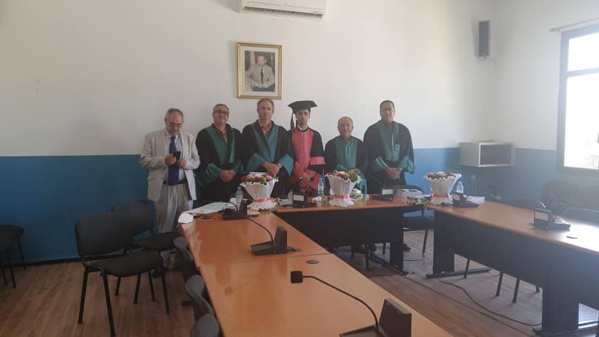 تقرير حول مناقشة أطروحة في القانون الخاص حول موضوع دور النيابة العامة في مجال الأعمال للطالب الباحث أنس الشتيوي