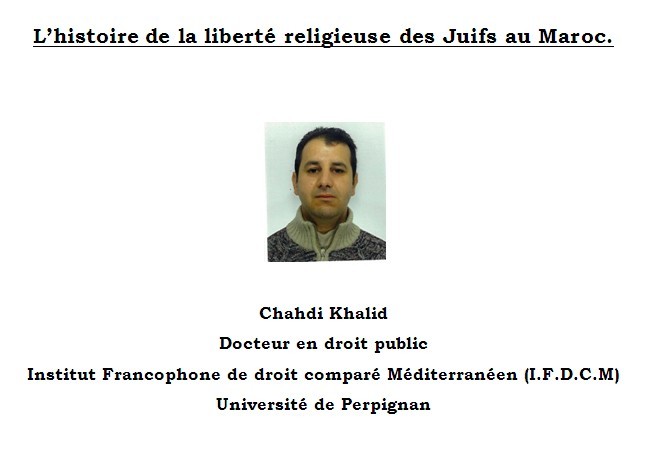 l’histoire de la liberté religieuse des Juifs au Maroc l’histoire de la liberté religieuse des Juifs au Maroc