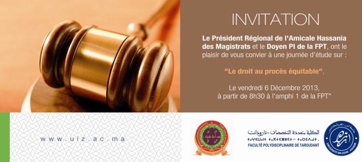 Journée d'étude sur le droit au procès équitable