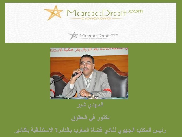 الملف الشهري: مبادرة جمعية حقوق و عدالة حول مراقبة أداء المحاكم  بين القبول والرفض بقلم الدكتور المهدي شبو
