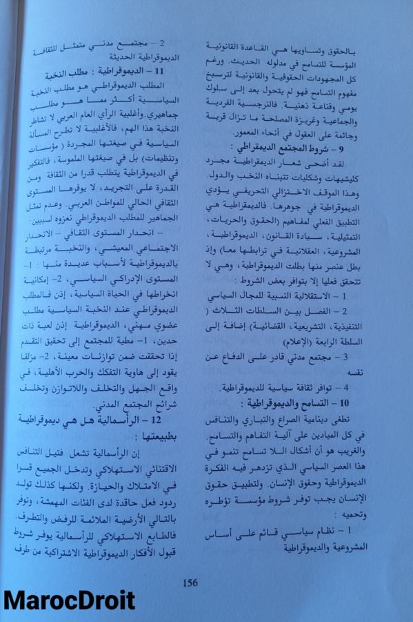 قراءة في كتاب حقوق الإنسان والديمقراطية للمفكر محمد سبيلا