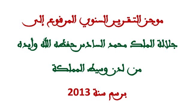 موجز تقرير مؤسسة الوسيط لسنة 2013