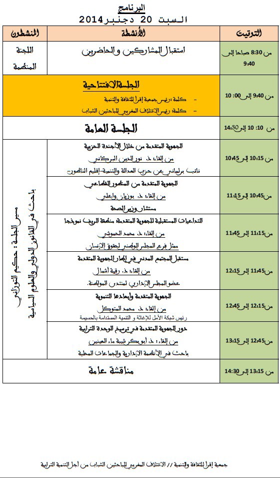 الناظور: ندوة وطنية ببلدية ميضار حول موضوع أية جهوية متقدمة لتنمية ترابية مستقبلية‎