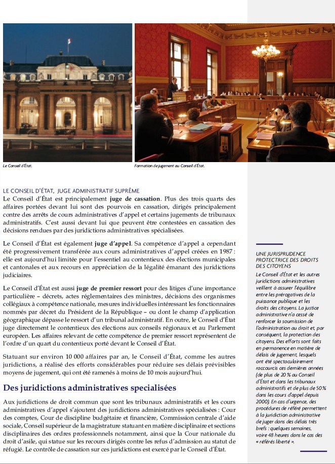 La justice administrative en bref