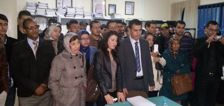 ماستر قانون العقود والعقار: مناقشة رسالة في موضوع الحجز على السفينة  تحت إشراف الدكتور سعيد الروبيو تقدم بها الباحث محمد الهواري