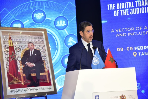 كلمة السيد الرئيس المنتدب للمجلس الأعلى للسلطة القضائية خلال المؤتمر الدولي حول: "التحول الرقمي لمنظومة العدالة: رافعة لعدالة ناجعة وشمولية". طنجة، الخميس 08 فبراير 2024 كلمة السيد الرئيس المنتدب للمجلس الأعلى للسلطة القضائية خلال المؤتمر الدولي حول: "التحول الرقمي لمنظومة العدالة: رافعة لعدالة ناجعة وشمولية". طنجة، الخميس 08 فبراير 2024