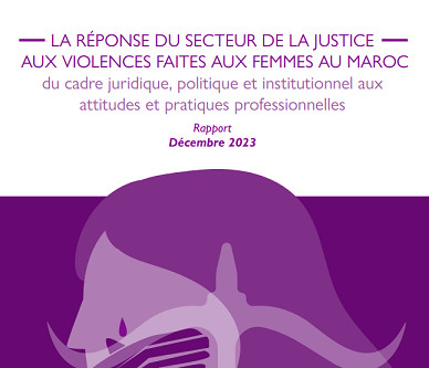 LA RÉPONSE DU SECTEUR DE LA JUSTICE À LA VIOLENCE CONTRE LES FEMMES AU MAROC LA RÉPONSE DU SECTEUR DE LA JUSTICE À LA VIOLENCE CONTRE LES FEMMES AU MAROC