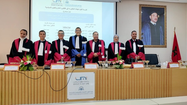 مكناس: مناقشة أطروحة للباحث عبد الحي ساسي تحت عنوان الممارسة التشريعية للبرلمان المغربي في ضل دستور 2011 للولايتين التشريعيتان التاسعة والعاشرة نموذجا مكناس: مناقشة أطروحة للباحث عبد الحي ساسي تحت عنوان الممارسة التشريعية للبرلمان المغربي في ضل دستور 2011 للولايتين التشريعيتان التاسعة والعاشرة نموذجا