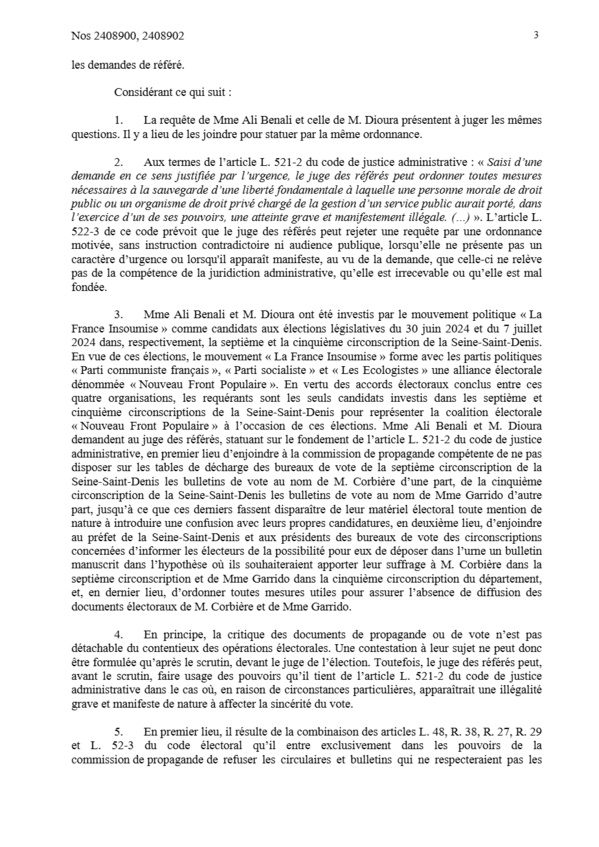 Décision du tribunal administratif "FR": le juge administratif de l’urgence prend garde à ne pas se laisser instrumentaliser dans les querelles des parties en rappelant les limites étroites de leurs pouvoirs