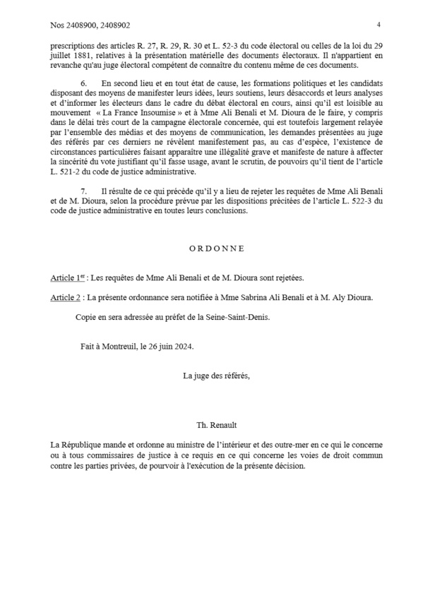 Décision du tribunal administratif "FR": le juge administratif de l’urgence prend garde à ne pas se laisser instrumentaliser dans les querelles des parties en rappelant les limites étroites de leurs pouvoirs