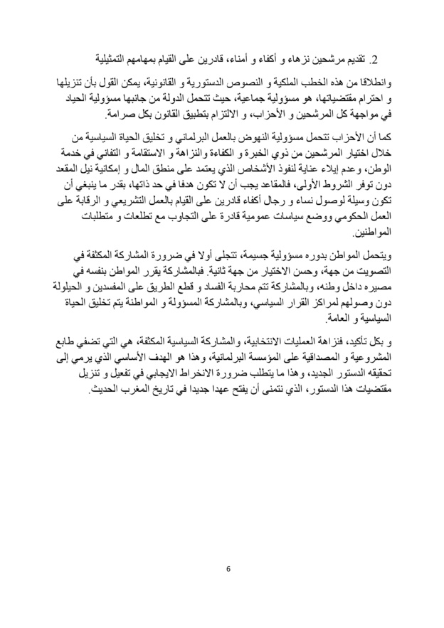 الدستور ونزاهة الإنتخابات
