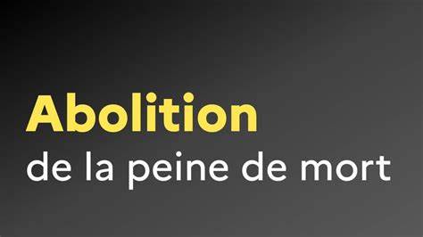 L’abolition de la peine de mort est un des rares droits humains en constante progression L’abolition de la peine de mort est un des rares droits humains en constante progression