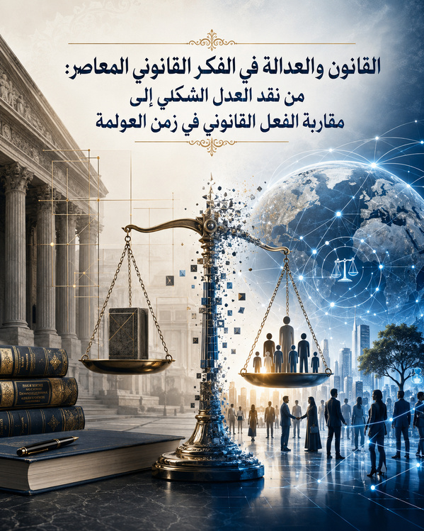 القانون والعدالة في الفكر القانوني المعاصر: من نقد العدل الشكلي إلى مقاربة الفعل القانوني في زمن العولمة