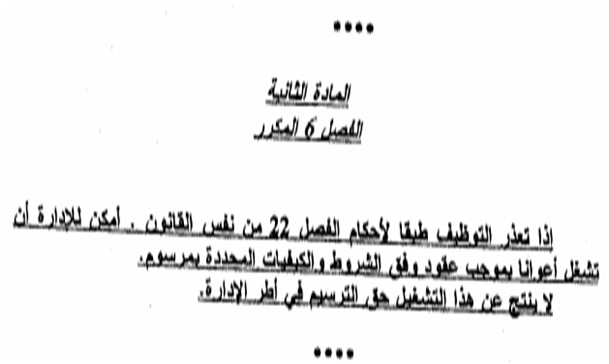 معطيات قانونية حول مشروع مرسوم التعاقد تنسيق الدكتور يونس وحالو