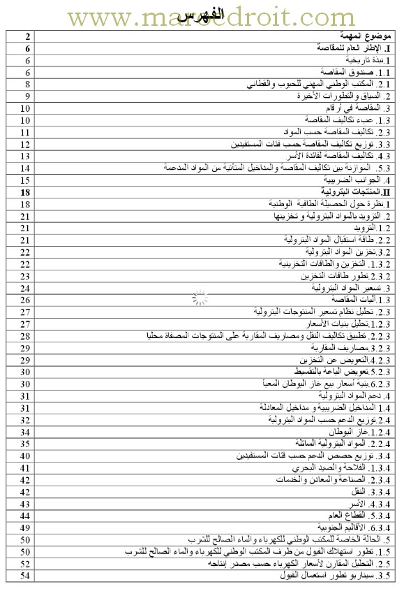 تقرير المجلس الأعلى للحسابات حول منظومة المقاصة بالمغرب