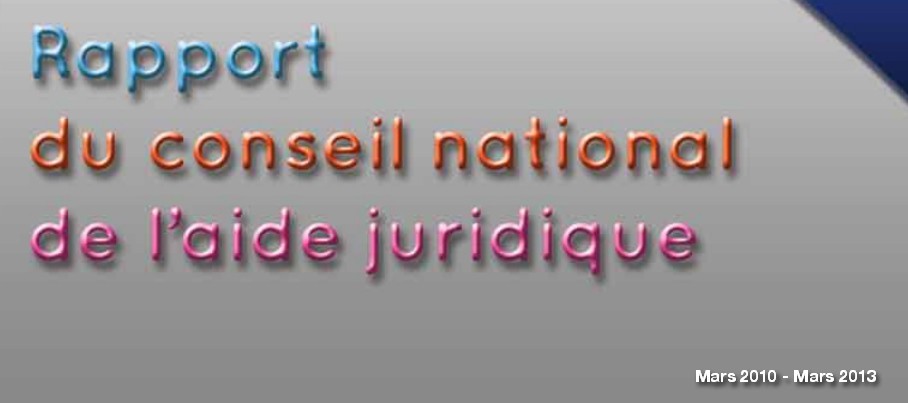 La Justice en France: Rapport du conseil national de l'aide juridique