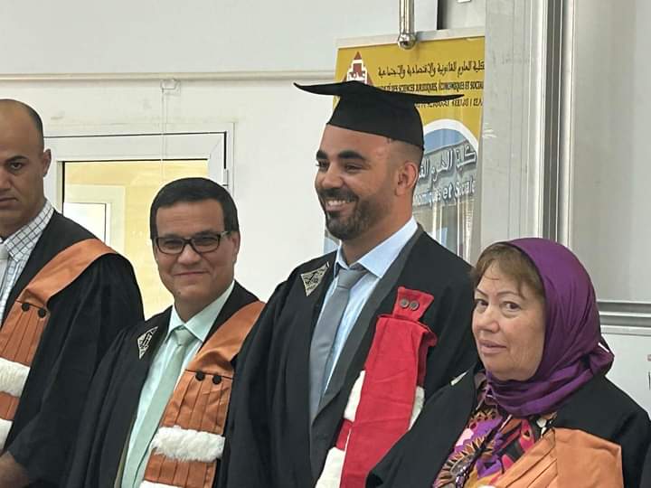 مناقشة الباحث فؤاد أوعيسى أطروحة لنيل دبلوم الدكتوراه في موضوع القضاء الرئاسي ودوره في حماية الملكية العقارية تحت إشراف الدكتورة دنيا مباركة