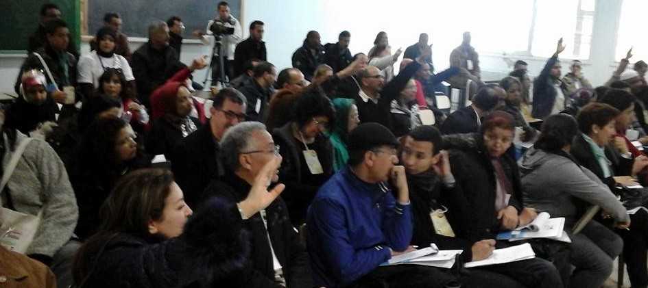 حول  تنظيم جمعية عدالة من أجل الحق في محاكمة عادلة  للندوة المغاربية  في موضوع "الحماية القانونية والقضائية للحقوق والحريات"  بالمنتدى الاجتماعي العالمي بتونس 2015