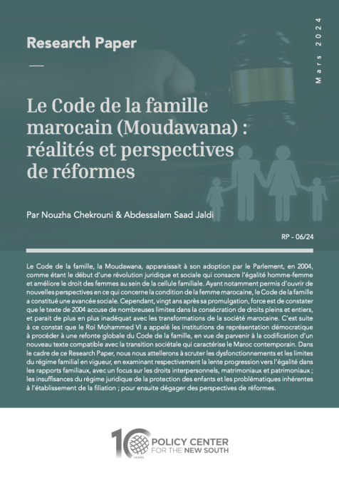 Le Code de la famille marocain (Moudawana) : réalités et perspectives de réformes Le Code de la famille marocain (Moudawana) : réalités et perspectives de réformes