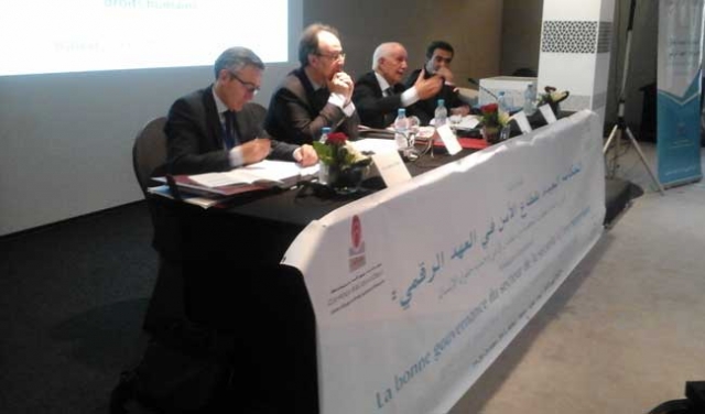 ندوة  مركز دراسات حقوق الإنسان والديمقراطية في موضوع "الحكامة الجيدة بقطاع الأمن في العهد الرقمي: تدبير وحماية المعطيات الشخصية بين متطلبات الأمن وحماية حقوق الإنسان