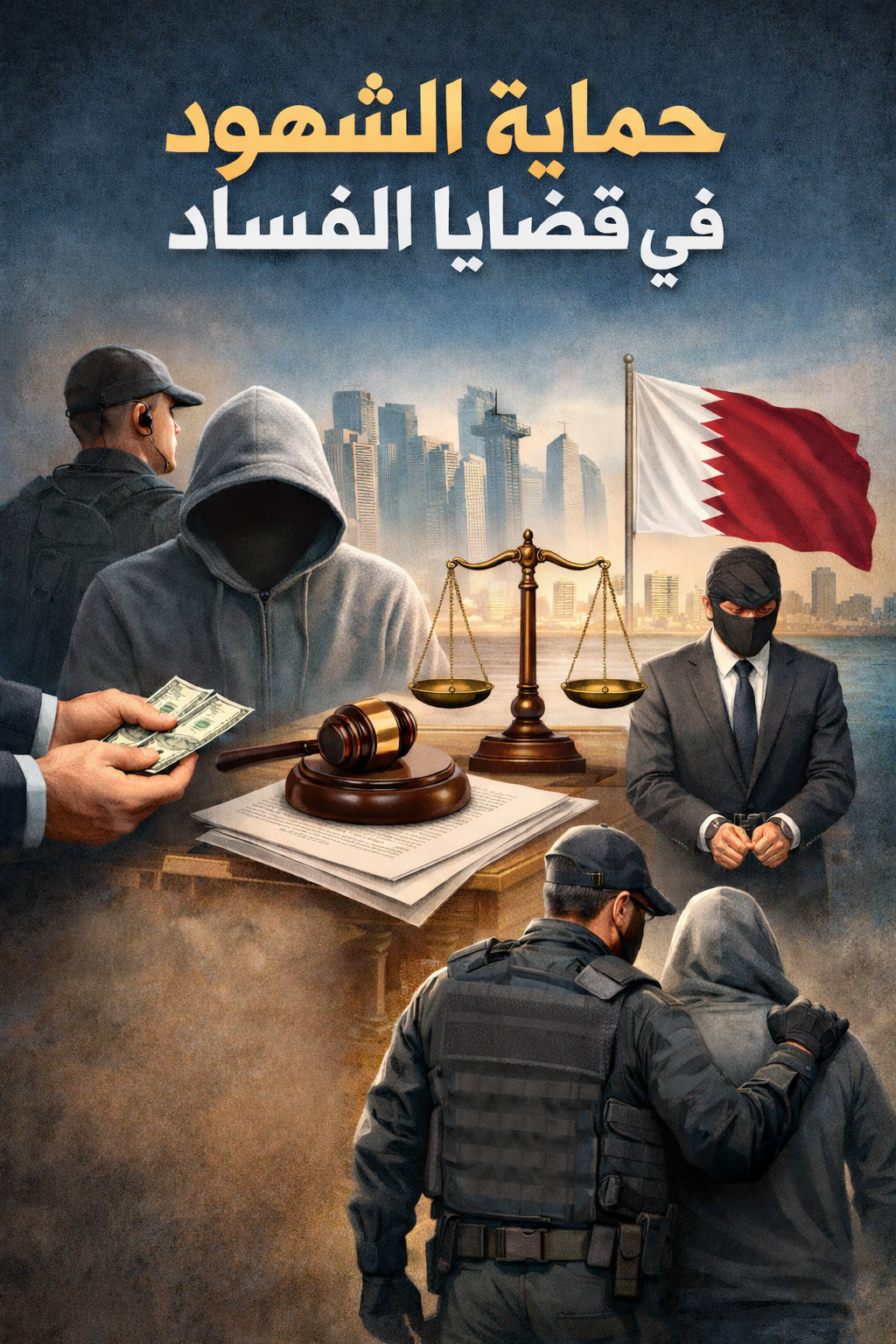 حماية الشهود في قضايا الفساد – دراسة قانونية مقارنة في ضوء التشريع القطري