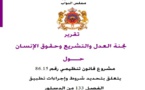 تقرير لجنة العدل والتشريع وحقوق الإنسان حول مشروع قانون تنظيمي رقم 86.15 يتعلق بتحديد شروط وإجراءات تطبيق الفصل 133 من الدستور