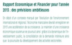 Rapport Economique et Financier pour l'année 2013