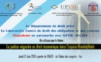 programme du colloque: La justice négociée en droit économique dans l’espace francophone