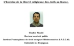 l’histoire de la liberté religieuse des Juifs au Maroc