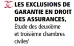 LES EXCLUSIONS DE GARANTIE EN DROIT DES ASSURANCES