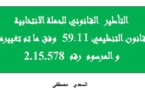 التأطير القانوني للحملة الإنتخابية وفق القانون التنظيمي 59.11 وفق ما تم تغييره وتتميه و المرسوم رقم 2.15.578 إعداد السعدي مصطفى