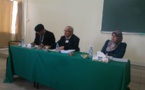 مناقشة رسالة في موضوع الحراسة القضائية بين النظرية والتطبيق  تحت إشراف الدكتور الحسين بلحساني تقدم بها الباحث الحرشي عبد الله