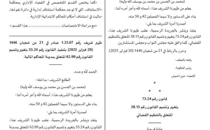 آخر تعديل للتنظيم القضائي في المغرب.