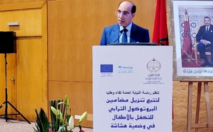 كلمة رئيس النيابة العامة خلال اللقاء الوطني لتتبع تفعيل البروتوكول الترابي للتكفل بالأطفال في وضعية هشاشة
