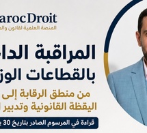 المراقبة الداخلية بالقطاعات الوزارية: من منطق الرقابة إلى ثقافة اليقظة القانونية وتدبير المخاطر: قراءة في المرسوم الصادر بتاريخ 30 يوليوز 2026